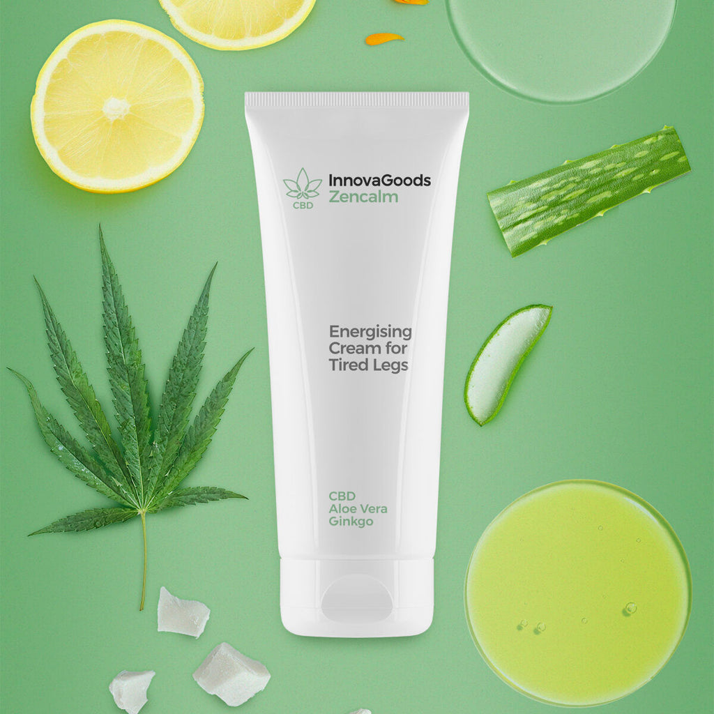 Energising Cream for Tired Legs CBD Zencalm InnovaGoods 200 ml-4