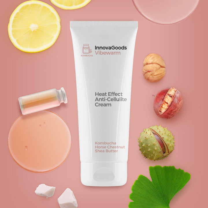 Heat Effect Anti - cellulite Cream Kombucha Vibewarm InnovaGoods 200 ml - Cosmova