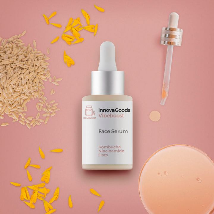 Facial Serum Kombucha Vibeboost InnovaGoods 30 ml-4