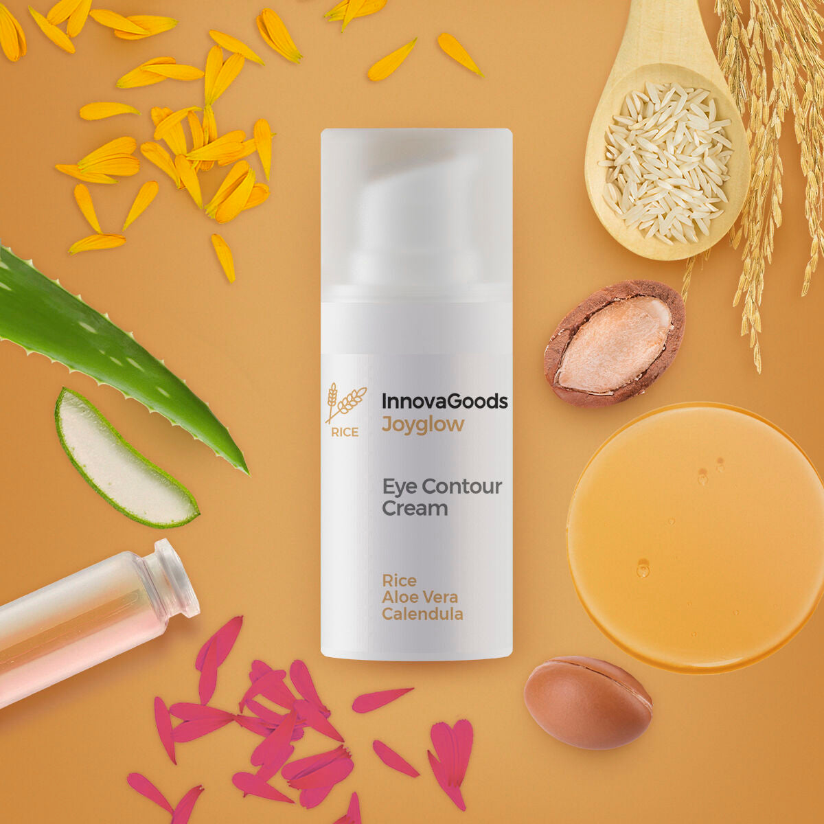 Eye Contour Rice Joyglow InnovaGoods 15 ml-4