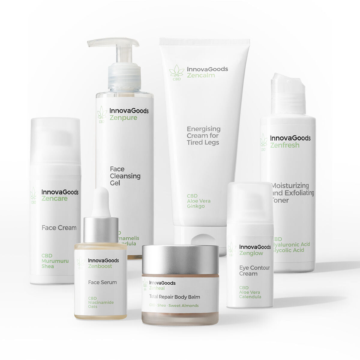 Face and Body Routine Pack CBD InnovaGoods-1