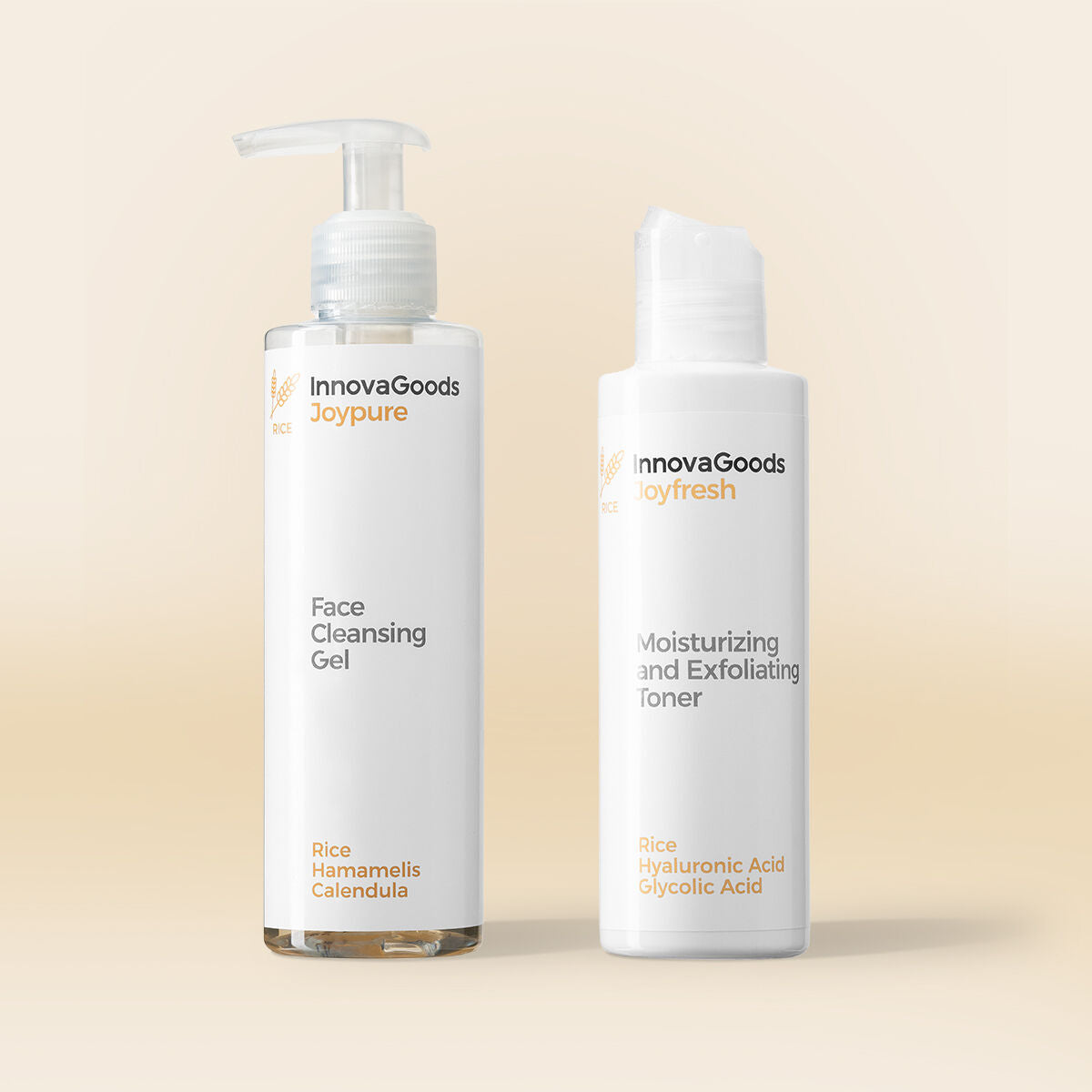 Face Cleansing Duo Pack Rice InnovaGoods-0