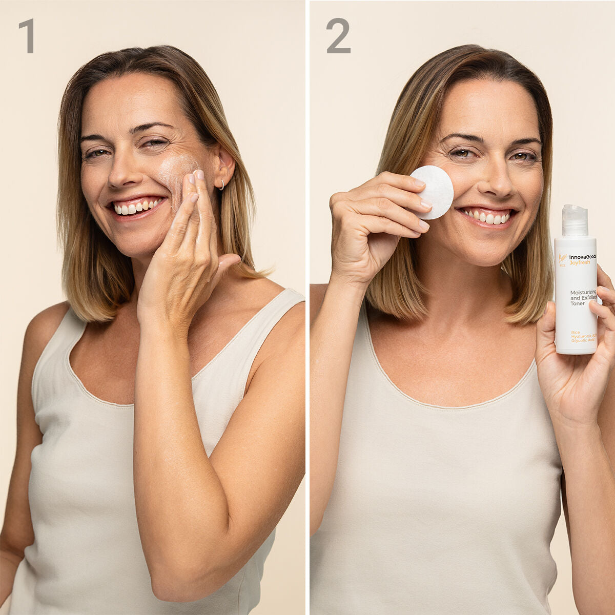 Face Cleansing Duo Pack Rice InnovaGoods-2
